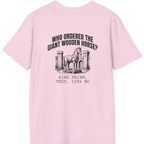 Trojan Wooden Horse Back Print T-Shirt - Light Pink back