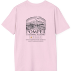 Pompeii Thermal Resort Back Print T-Shirt - Light Pink back