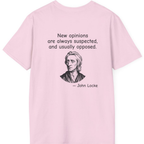 Locke New Opinions Back Print T-Shirt - Light Pink back