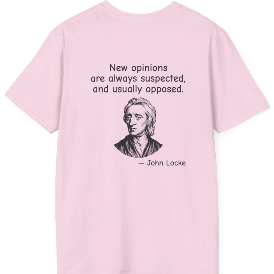 Locke New Opinions Back Print T-Shirt - Light Pink back