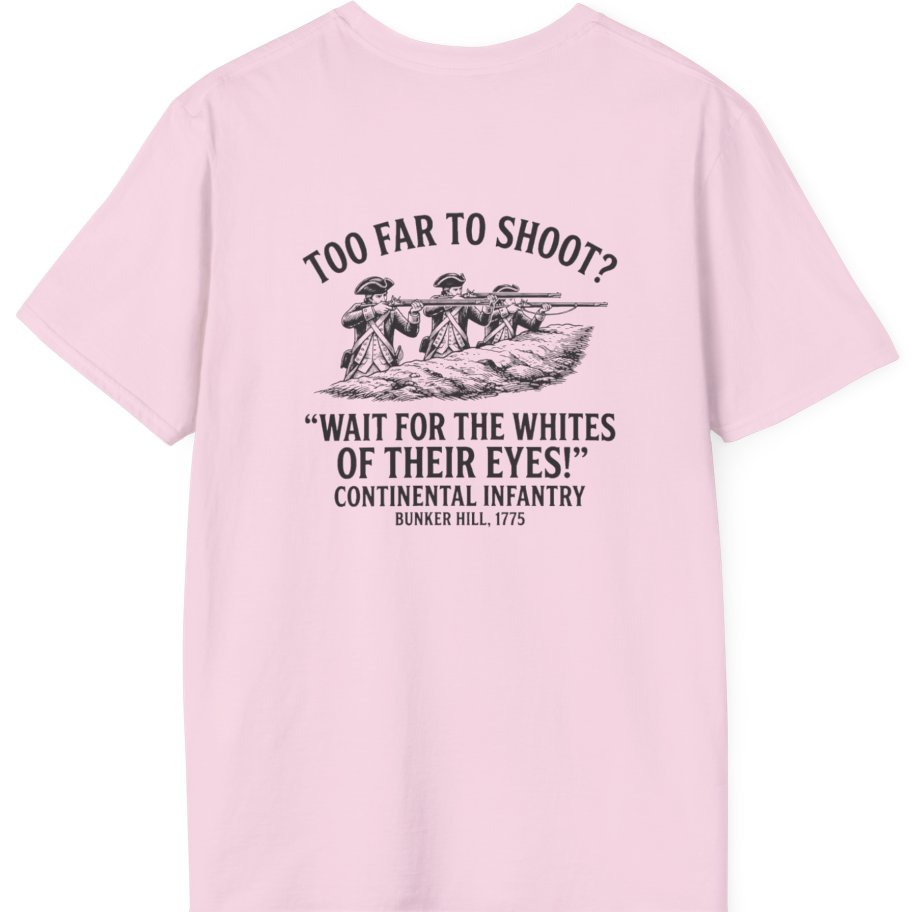 Whites of Their Eyes Bunker Back Print T-Shirt - Light Pink back