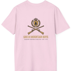 Green Mountain Boys Crest Back Print T-Shirt - Light Pink back