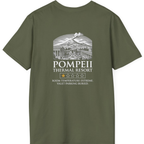Pompeii Thermal Resort Back Print T-Shirt - Military Green back