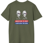 Jefferson Hancock Canceling The King Back Print T-Shirt - Military Green back