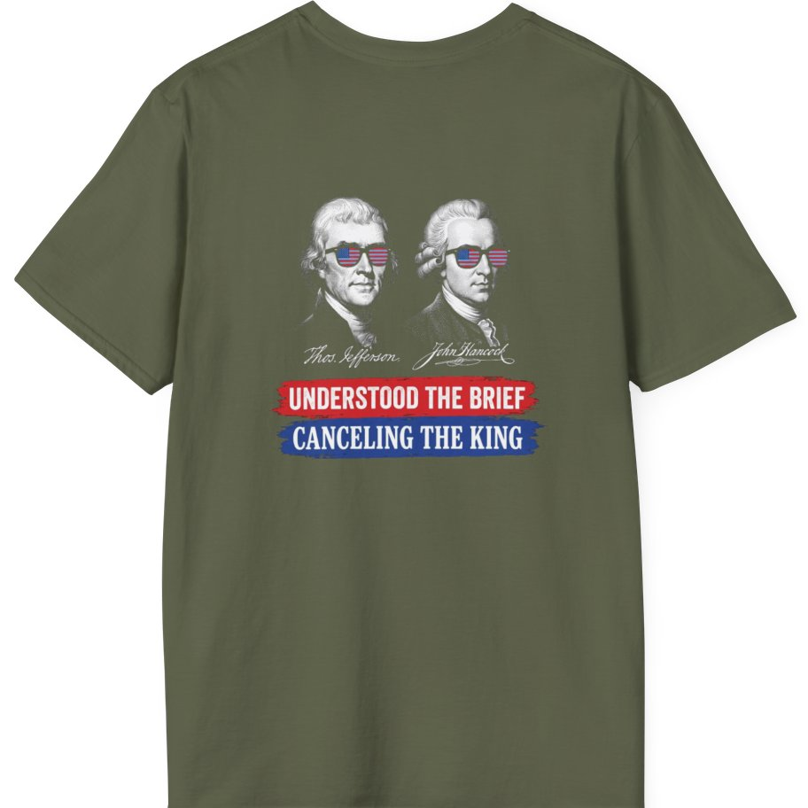 Jefferson Hancock Canceling The King Back Print T-Shirt - Military Green back