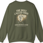 Divine Called Shot Back Print Sweatshirt - Military Green back