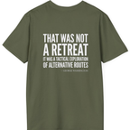 Washington Strategic Relocation Back Print T-Shirt - Military Green back