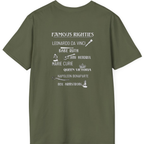 Famous Righties Back Print T-Shirt - Military Green back
