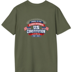 Cheers To The Sesquicentennial Us Back Print T-Shirt - Military Green back