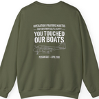 Operation Praying Mantis Back Print Sweatshirt - Military Green back