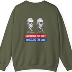 Jefferson Hancock Canceling The King Back Print Sweatshirt - Military Green back
