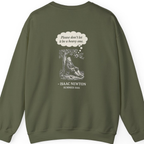 Newton Gravity Anxiety Back Print Sweatshirt - Military Green back