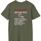 The Black Death European Tour Back Print T-Shirt - Military Green back