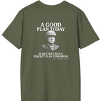 Patton Good Plan Back Print T-Shirt - Military Green back