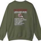 The Black Death European Tour Back Print Sweatshirt - Military Green back