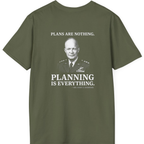 Eisenhower Planning Everything Back Print T-Shirt - Military Green back