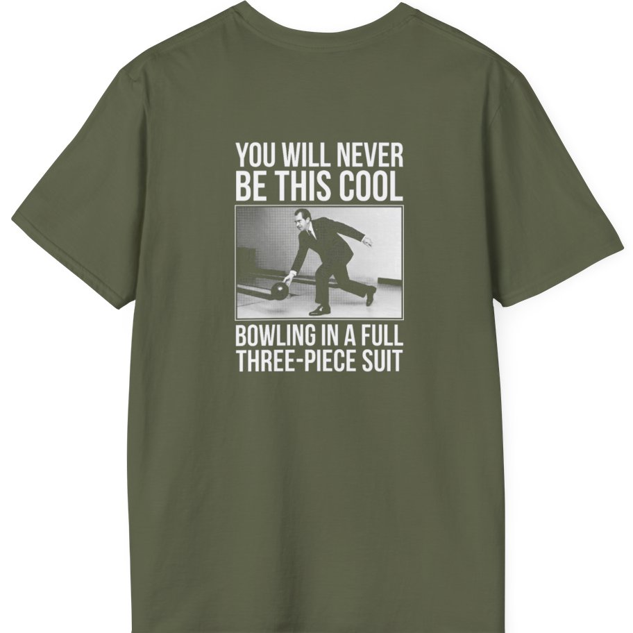 Nixon Suit Bowling Flex Back Print T-Shirt - Military Green back
