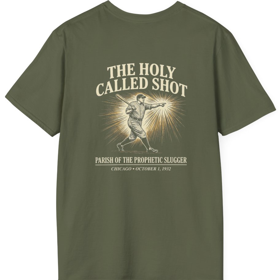 Divine Called Shot Back Print T-Shirt - Military Green back