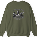Continental Militia Two Fires Cowpens Back Print Sweatshirt - Military Green back