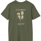 Et Tu Brute Julius Caesar Back Print T-Shirt - Military Green back