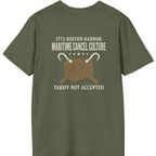 Maritime Cancel Culture Back Print T-Shirt - Military Green back