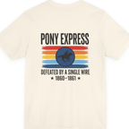 Pony Express Memorial Back Print Premium Tee - Natural back