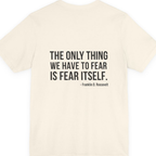 The Only Thing We Have Back Print Premium Tee - Natural back