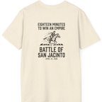 San Jacinto Eighteen Minutes Back Print T-Shirt - Natural back