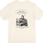 First Phone Call Panic Back Print Premium Tee - Natural back