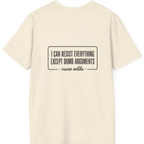 Oscar Wilde Quote Back Print T-Shirt - Natural back
