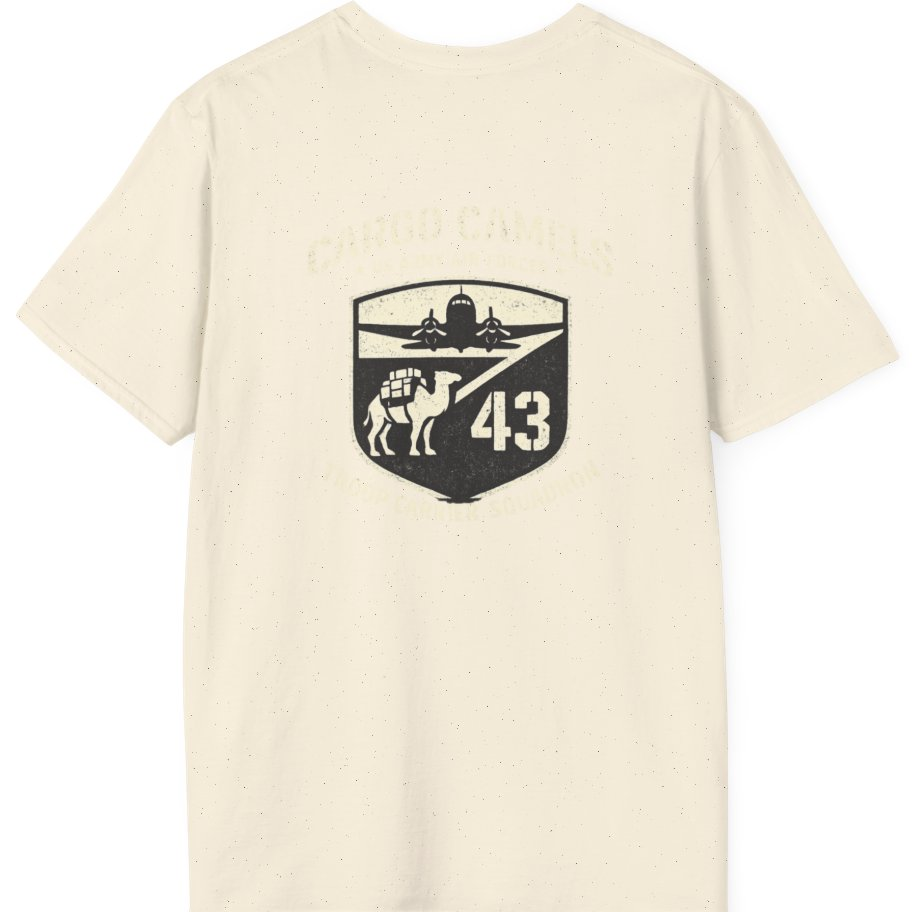 Cargo Camels WWII Usaaf Troop Back Print T-Shirt - Natural back
