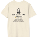 Inaugural Address Review Back Print T-Shirt - Natural back