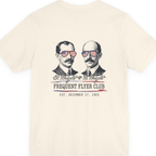 Wright Brothers Frequent Flyer Back Print Premium Tee - Natural back