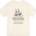 Hms Erebus Arctic Tours Back Print Premium Tee - Natural back