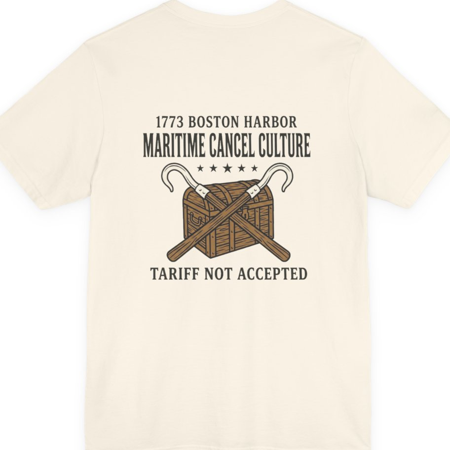 Maritime Cancel Culture Back Print Premium Tee - Natural back
