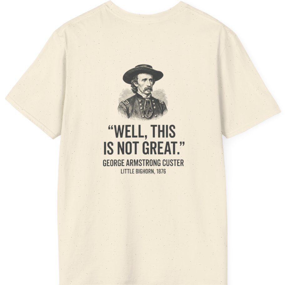 Well This Is Not Great Back Print T-Shirt - Natural back