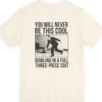 Nixon Suit Bowling Flex Back Print Premium Tee - Natural back