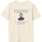 Mcclellan Antietam Attack Back Print T-Shirt - Natural back