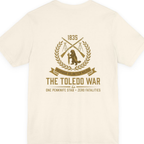 The Toledo War Michigan Volunteer Back Print Premium Tee - Natural back