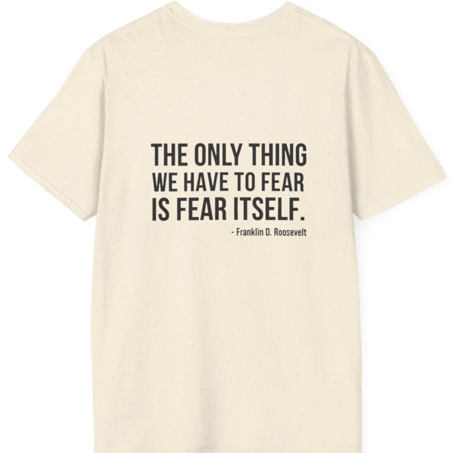 The Only Thing We Have Back Print T-Shirt - Natural back