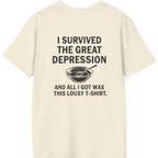 Great Depression Back Print T-Shirt - Natural back