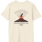 Pompeii Volcano Surfing Team Back Print T-Shirt - Natural back