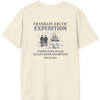 Franklin Arctic Expedition Escape Room Back Print T-Shirt - Natural back