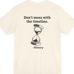 Time Travel Paradox Back Print Premium Tee - Natural back
