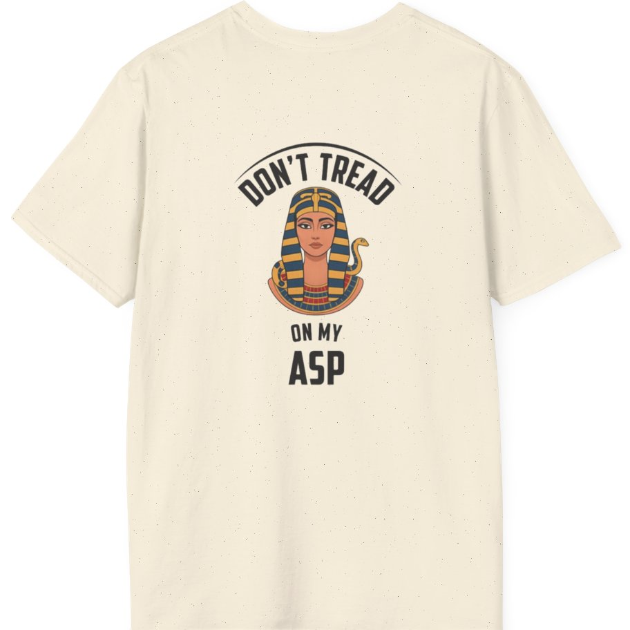 Cleopatra Asp Back Print T-Shirt - Natural back