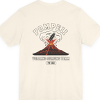 Pompeii Volcano Surfing Team Back Print Premium Tee - Natural back