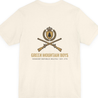 Green Mountain Boys Crest Back Print Premium Tee - Natural back