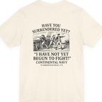 Not Yet Begun To Fight Back Print Premium Tee - Natural back