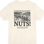 Bastogne Nuts Defiance Back Print Premium Tee - Natural back