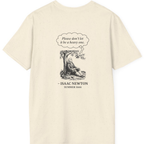 Newton Gravity Anxiety Back Print T-Shirt - Natural back